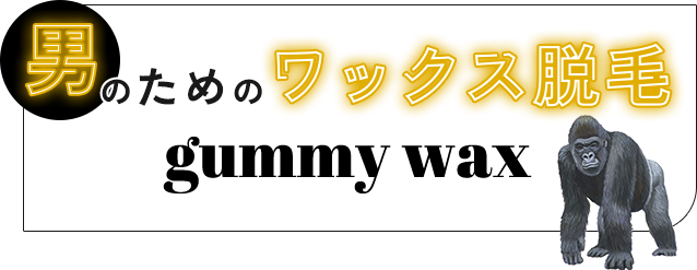 男のためのワックス脱毛/gummy wax